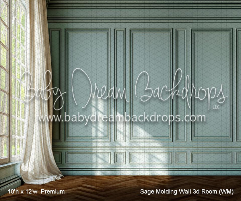 Sage Molding Wall 3d Room (WM)