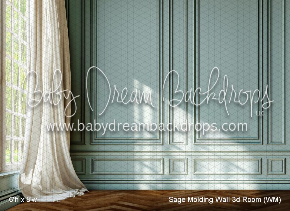 Sage Molding Wall 3d Room (WM)