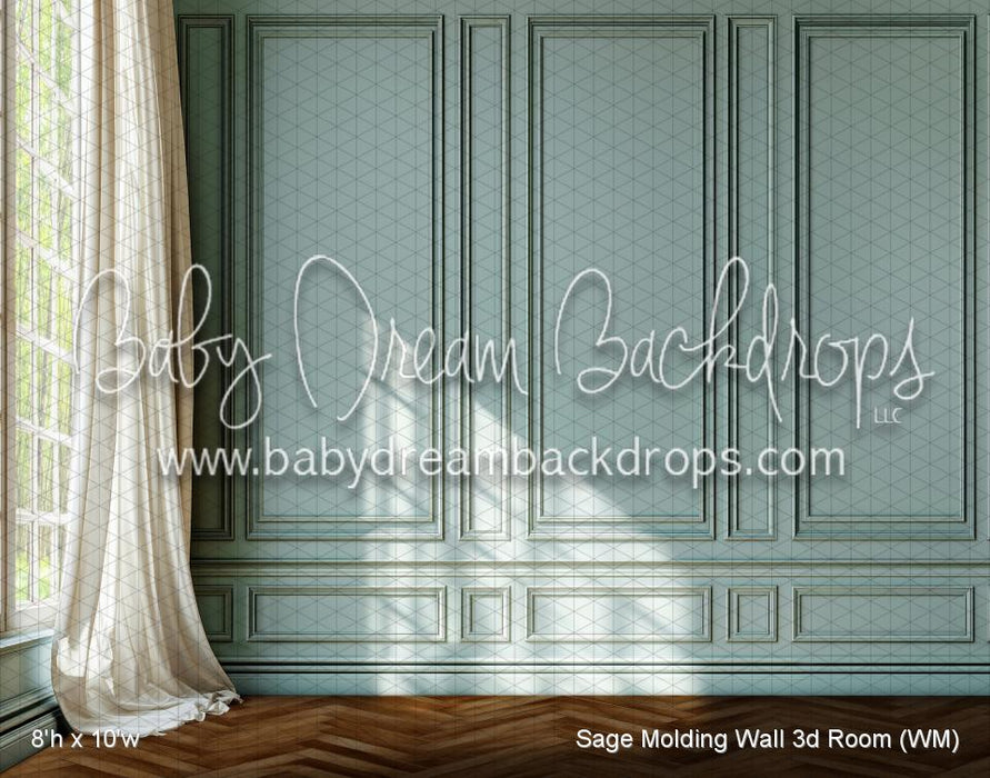 Sage Molding Wall 3d Room (WM)