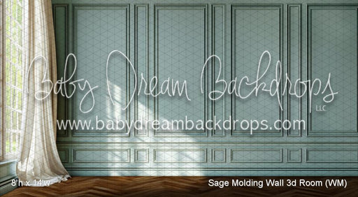 Sage Molding Wall 3d Room (WM)