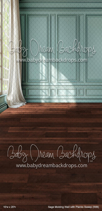 Sage Molding Wall with Planks Sweep (WM)