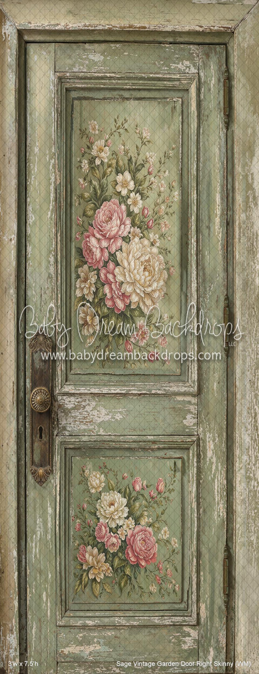 Sage Vintage Garden Door Right Skinny (WM)