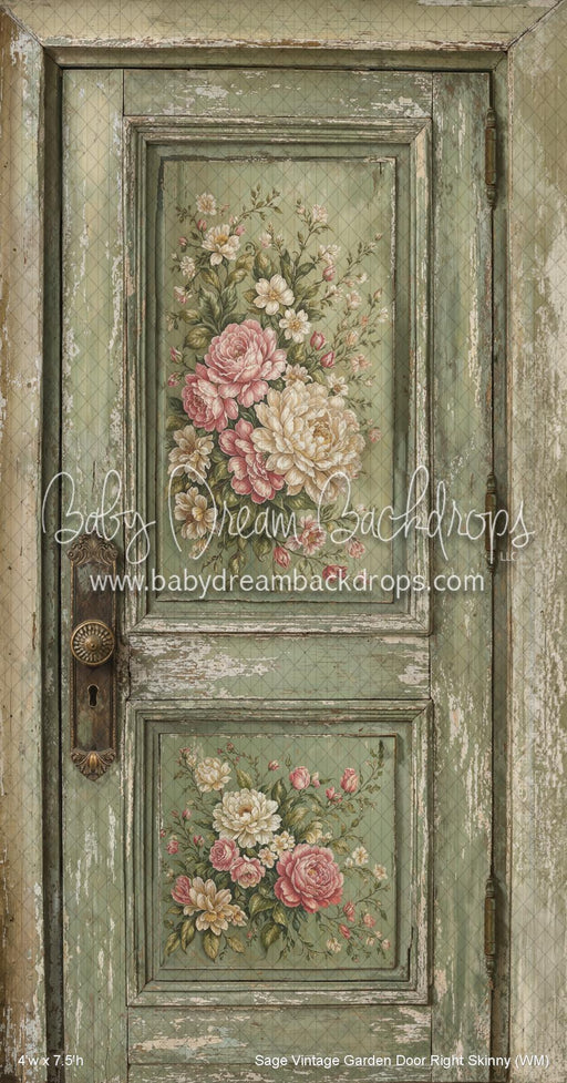 Sage Vintage Garden Door Right Skinny (WM)
