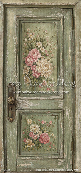 Sage Vintage Garden Door Right Skinny (WM)