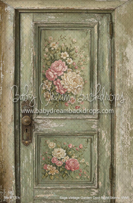 Sage Vintage Garden Door Right Skinny (WM)