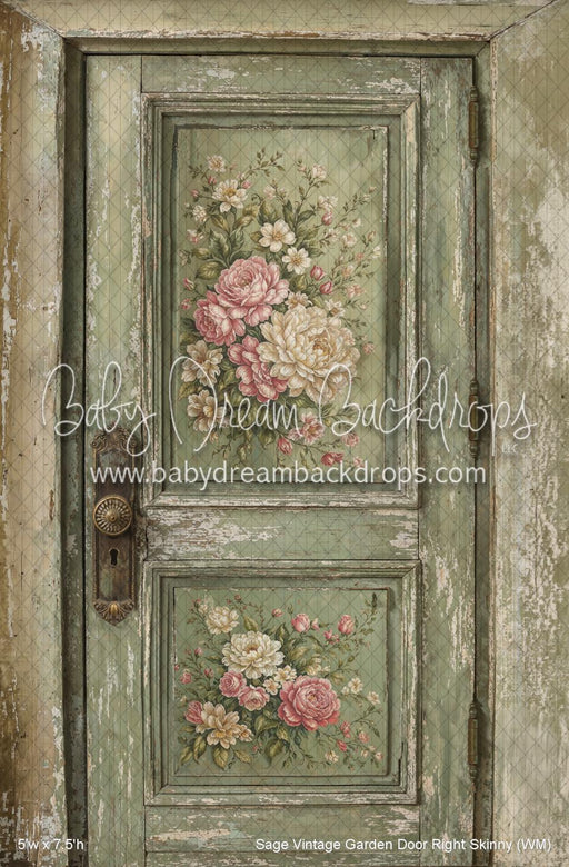 Sage Vintage Garden Door Right Skinny (WM)