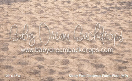 Sandy Feet Christmas Fabric Floor (MD)