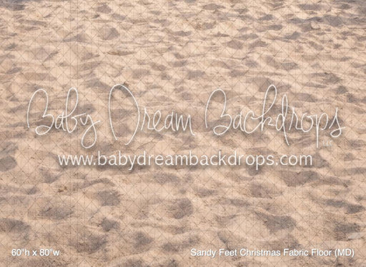 Sandy Feet Christmas Fabric Floor (MD)