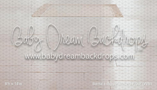 Santa's Bigger Bakers Fabric Floor (WM)