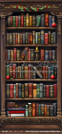 Santa's Christmas Cabin Bookshelf SKINNY (MD)