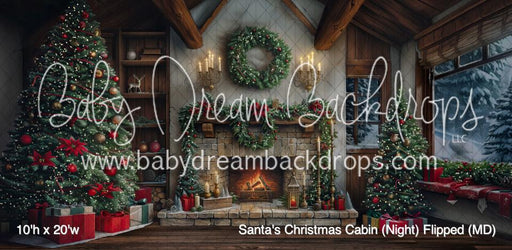 Santa's Christmas Cabin (Night) Flipped (MD)