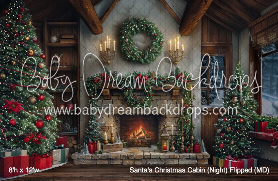 Santa's Christmas Cabin (Night) Flipped (MD)