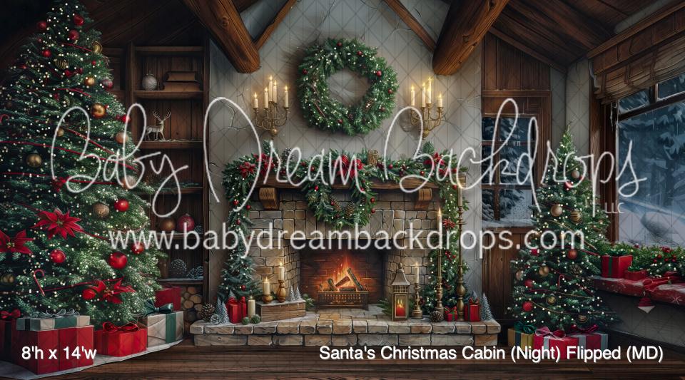 Santa's Christmas Cabin (Night) Flipped (MD)