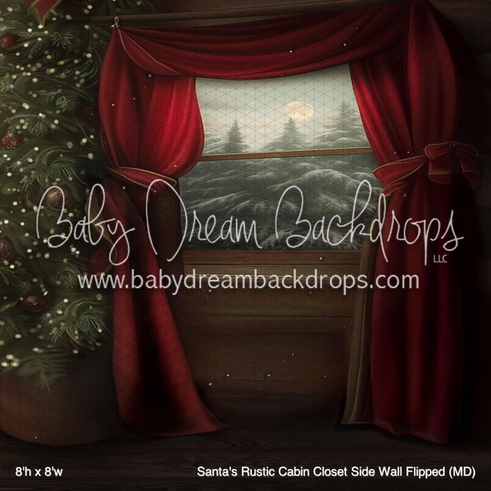 Santa's Rustic Cabin Closet Side Wall Flipped (MD)