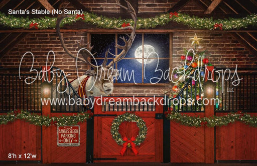 Santa's Stable (No Santa) (WM)