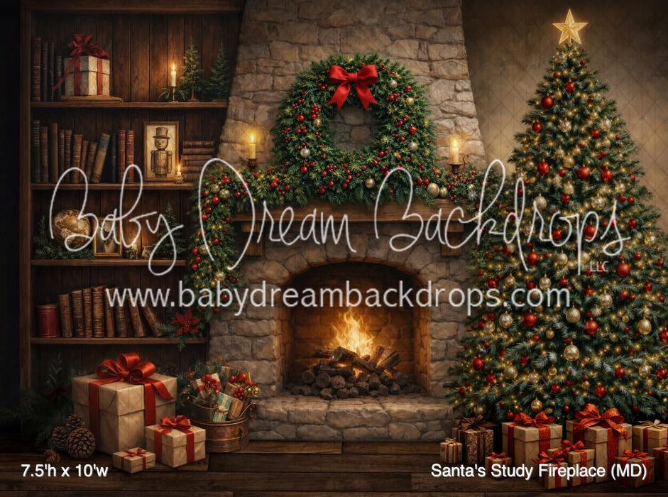 Santa's Study Fireplace (MD)