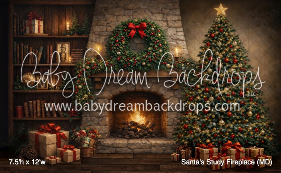 Santa's Study Fireplace (MD)