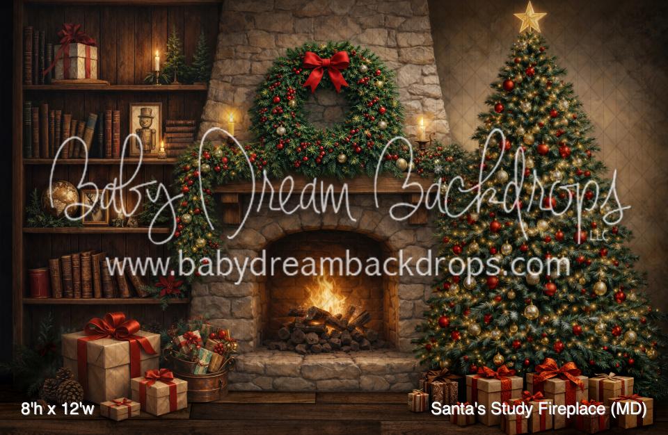 Santa's Study Fireplace (MD)
