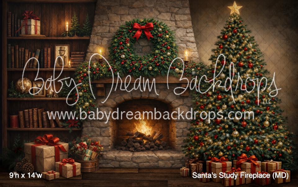 Santa's Study Fireplace (MD)