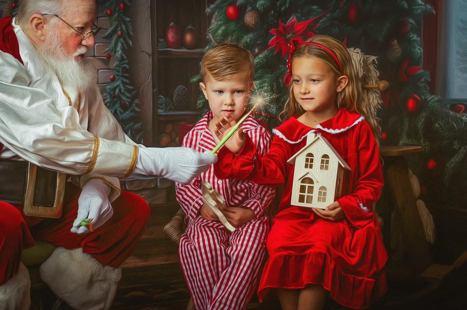 Santa's Christmas Cabin (Night) (MD)