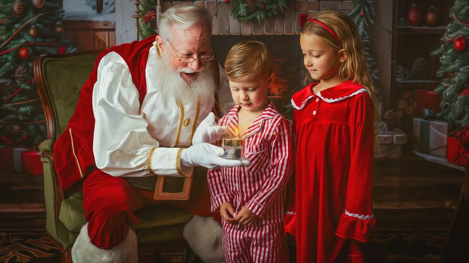 Santa's Christmas Cabin (Night) (MD)