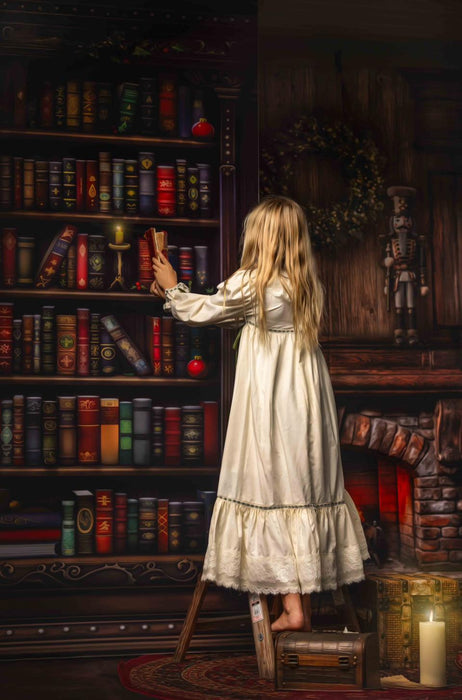 Santa's Christmas Cabin Bookshelf SKINNY (MD)