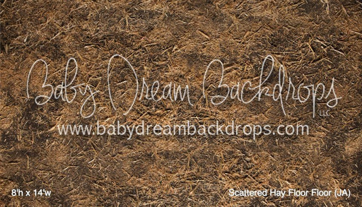 Scattered Hay Fabric Floor Fabric Floor (JA)