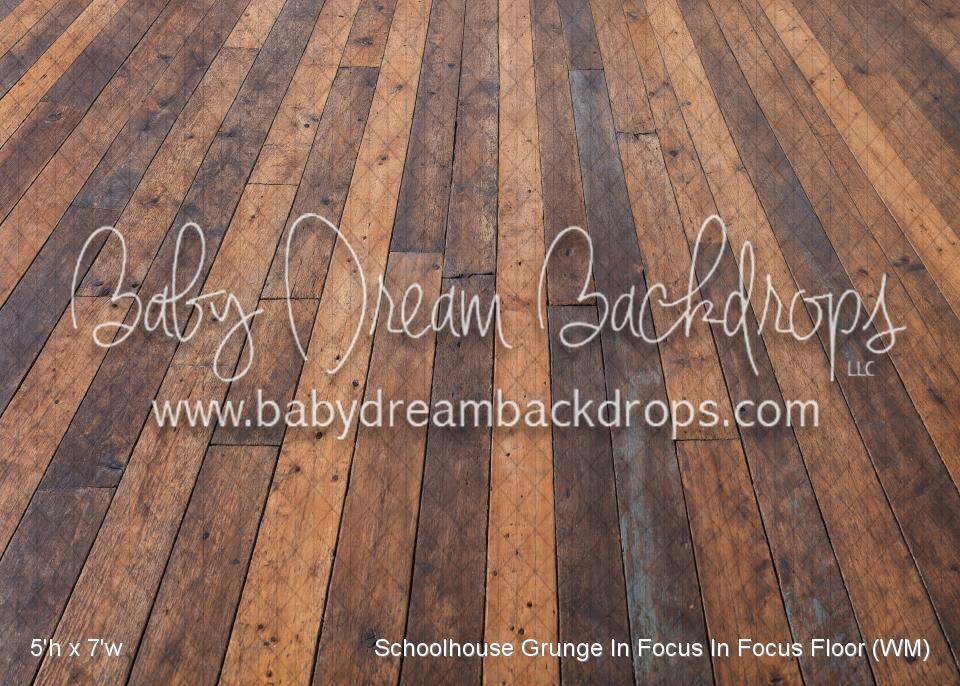 Schoolhouse Grunge In Focus In Focus Fabric Floor (WM)