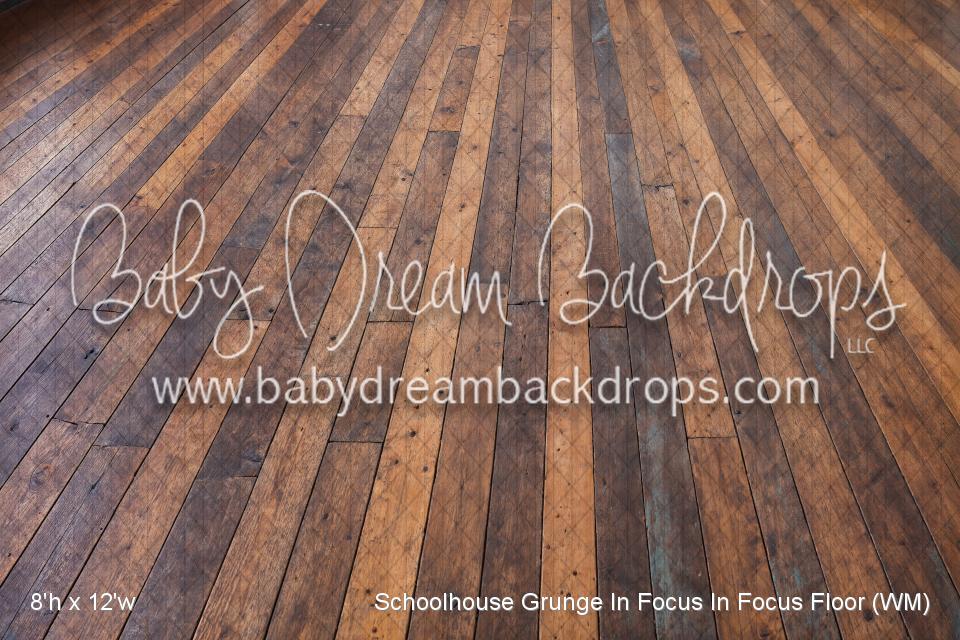 Schoolhouse Grunge In Focus In Focus Fabric Floor (WM)