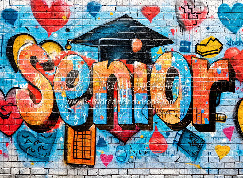 Senior Graffiti Brick Wall (JA)