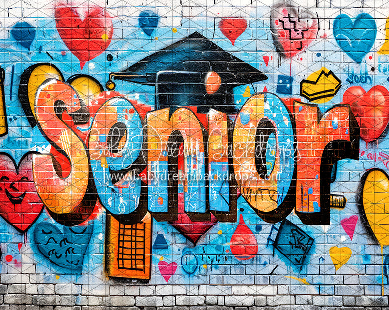 Senior Graffiti Brick Wall (JA)