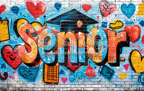 Senior Graffiti Brick Wall (JA)