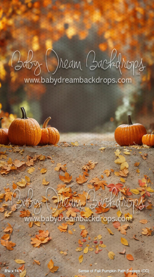 X Drop Sense of Fall Pumpkin Path Sweeps (CC)