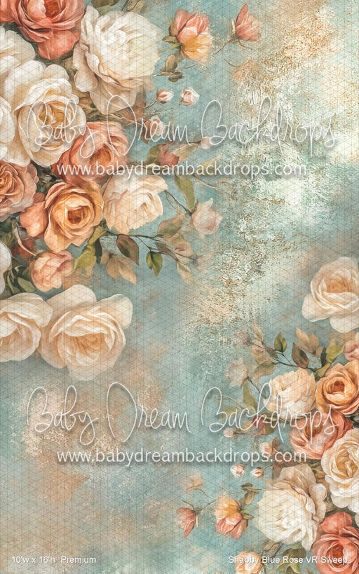Shabby Blue Rose Sweep (VR)