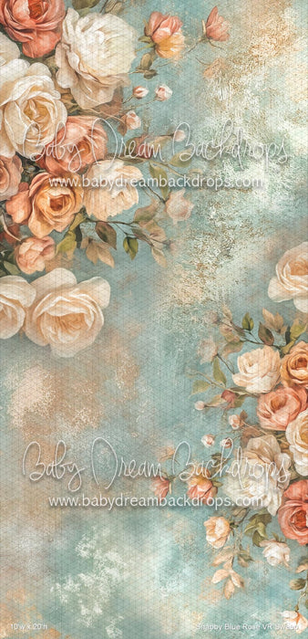 Shabby Blue Rose Sweep (VR)