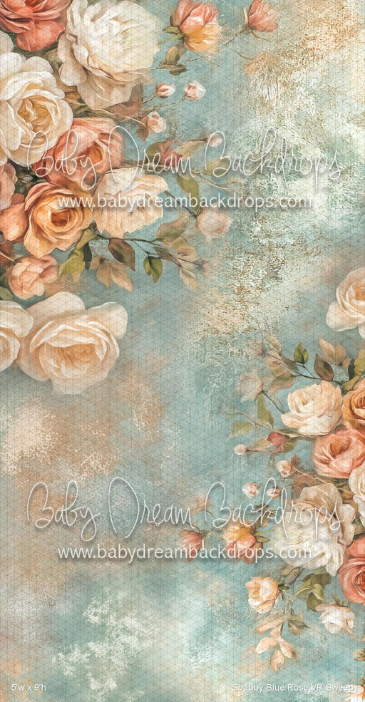 Shabby Blue Rose Sweep (VR)