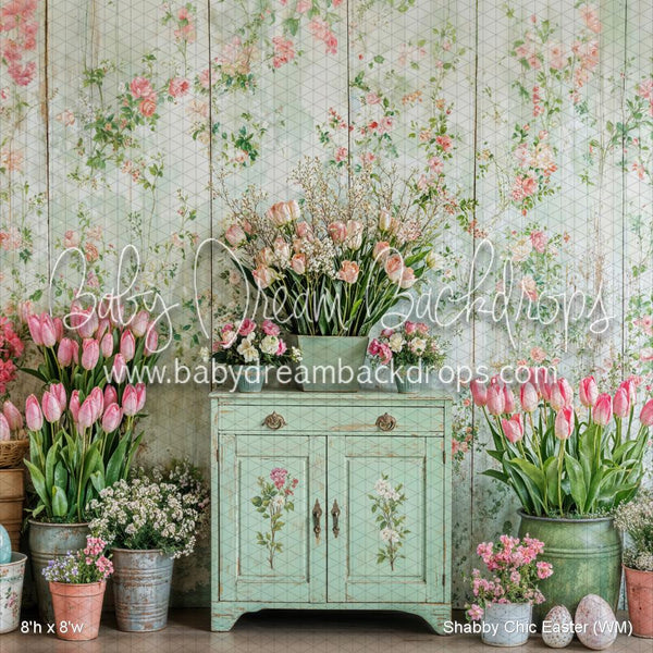 X Drop Shabby Chic Easter (WM)