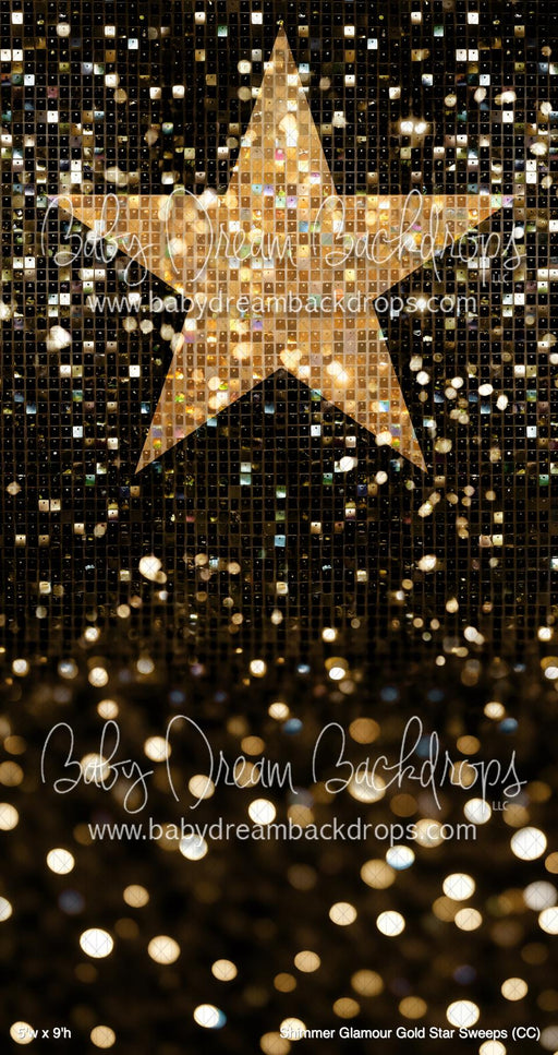 Shimmer Glamour Gold Star Sweeps (CC)