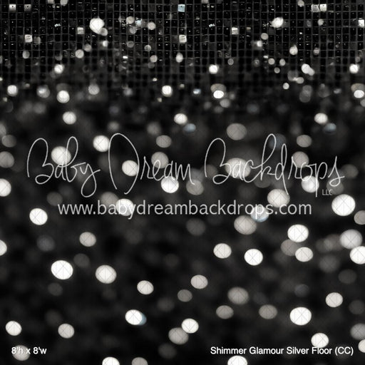 Shimmer Glamour Silver Fabric Floor (CC)