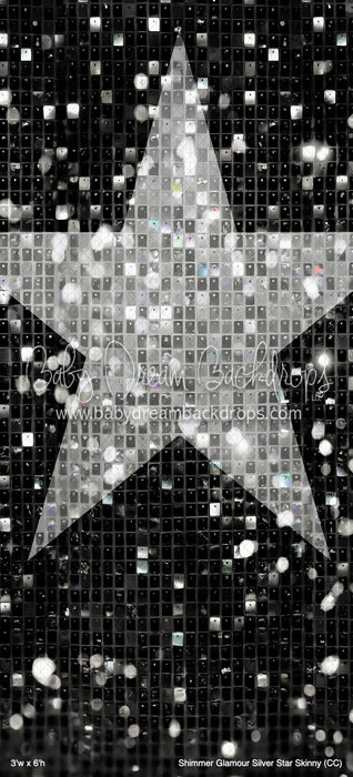 Shimmer Glamour Silver Star Skinny (CC)