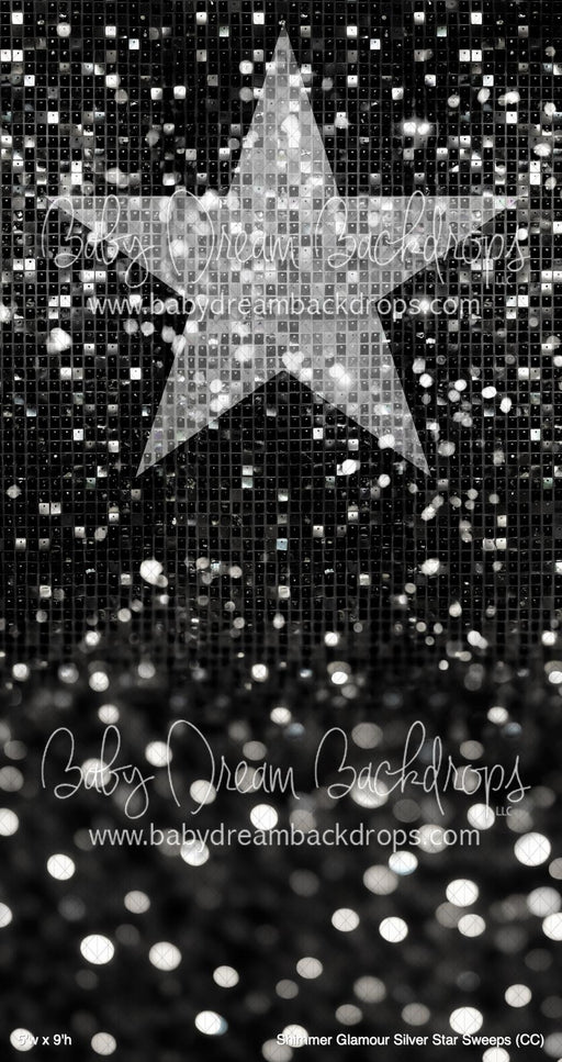 Shimmer Glamour Silver Star Sweeps (CC)