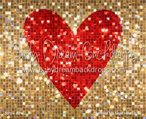 Shimmer Me Gold Heart (CC)