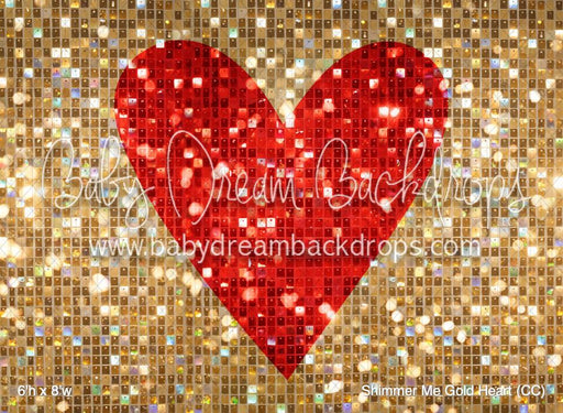 Shimmer Me Gold Heart (CC)