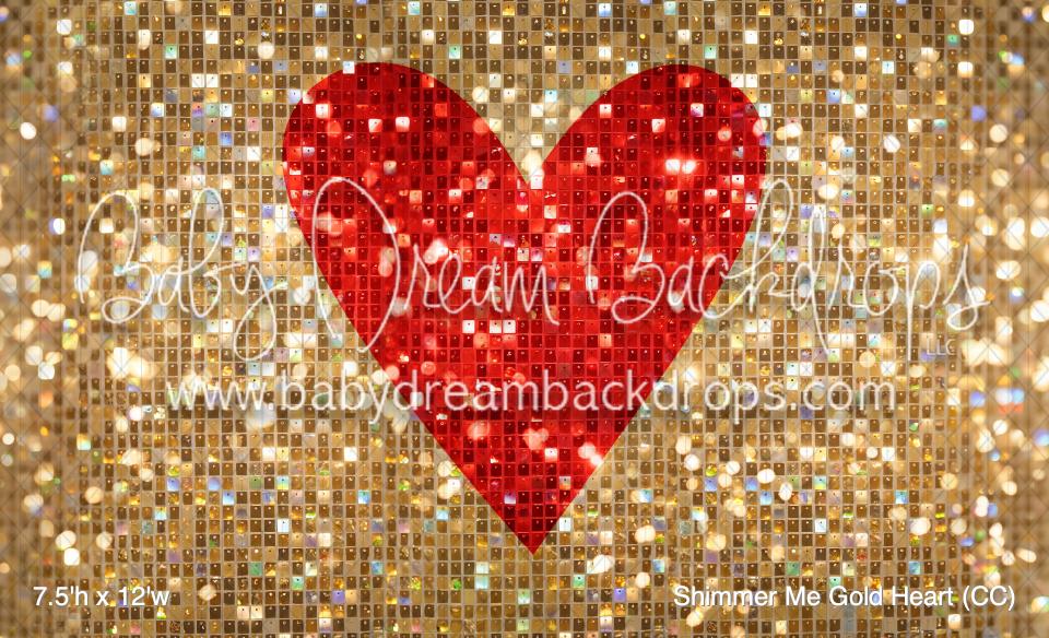 Shimmer Me Gold Heart (CC)