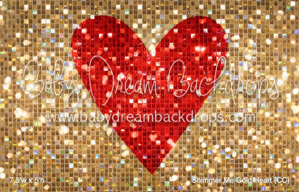 Shimmer Me Gold Heart (CC)