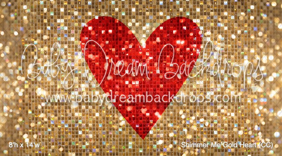 Shimmer Me Gold Heart (CC)