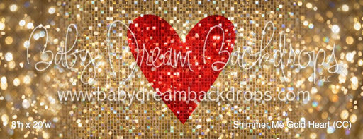 Shimmer Me Gold Heart (CC)