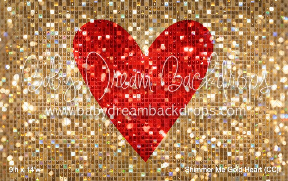 Shimmer Me Gold Heart (CC)