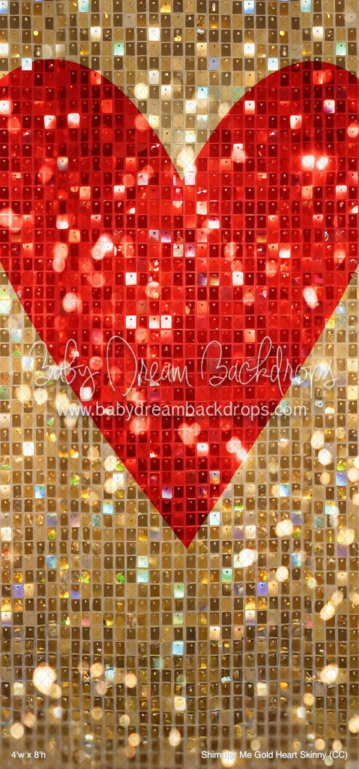 Shimmer Me Gold Heart Skinny (CC)