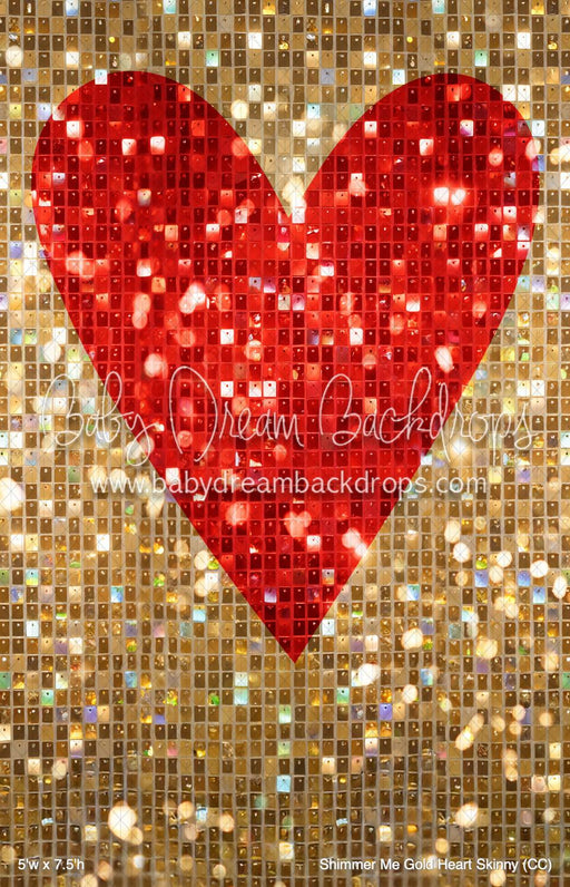 Shimmer Me Gold Heart Skinny (CC)